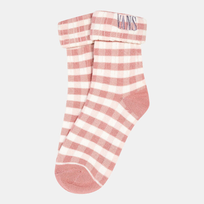 Vans Women's Mixed Up Gingham Socks Pink image number 0
