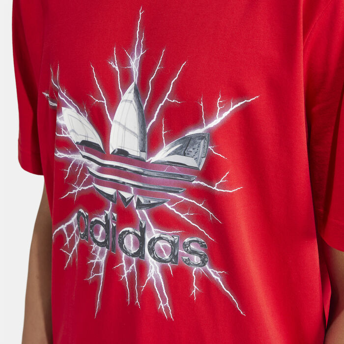 adidas Originals Men's Graphic T-Shirt Red adidas Originals Men's Graphic T-Shirt Red image number 2