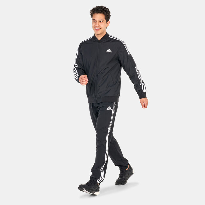 adidas Men's AEROREADY Essentials 3-Stripes Joggers Black image number 2