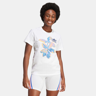 adidas Women's Beach Graphic T-Shirt White
