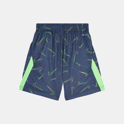 Nike Kids' Dri-FIT All Over Print Shorts Blue