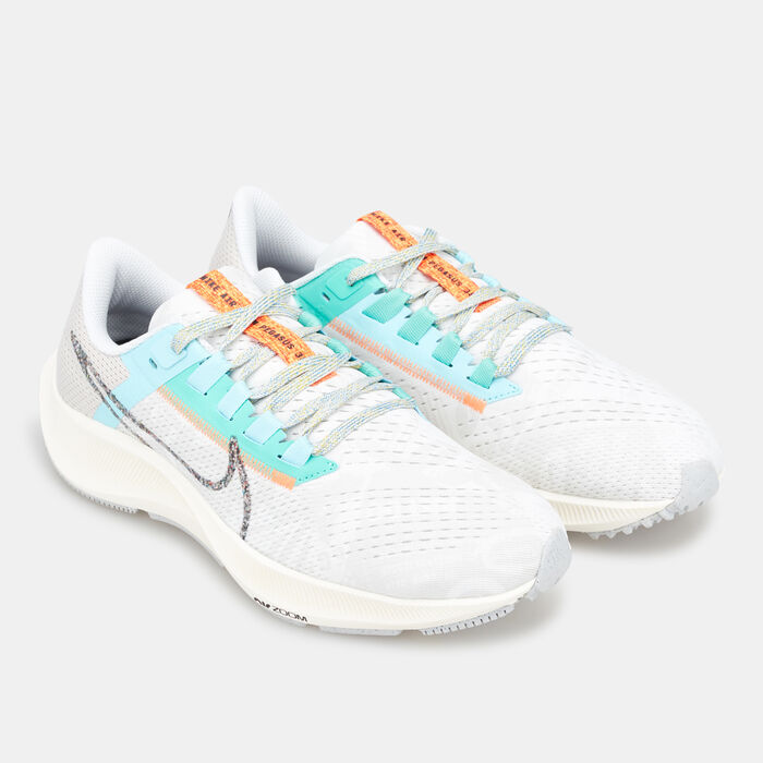 Nike Women's Air Zoom Pegasus 38 Shoe White Nike Women's Air Zoom Pegasus 38 Shoe White image number 1