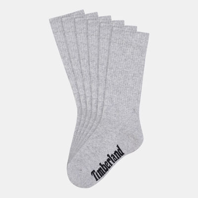 Timberland Women's Core Crew Socks (3 Pack) Grey