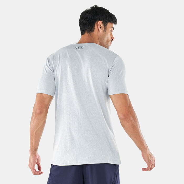 Under Armour Men's B-Ball Branded Wordmark T-Shirt Grey Under Armour Men's B-Ball Branded Wordmark T-Shirt Grey image number 1