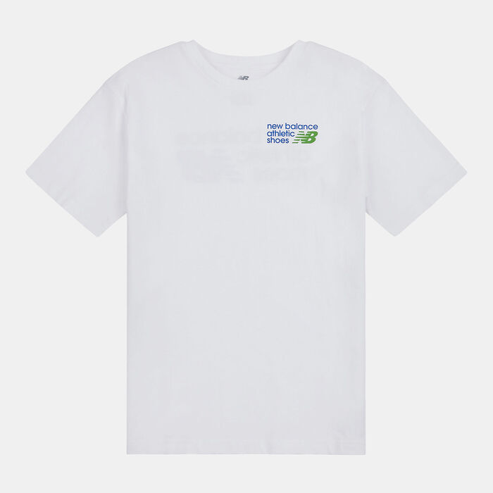 New Balance Kids' Linear Athletics Colourblock T-Shirt White image number 0