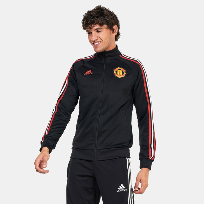 adidas Men's Manchester United 3-Stripes Track Jacket Black image number 0