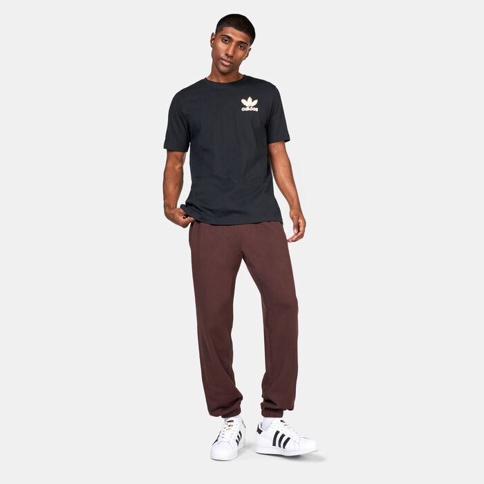 adidas Originals Men's Fire Trefoil T-Shirt Black adidas Originals Men's Fire Trefoil T-Shirt Black image number 2