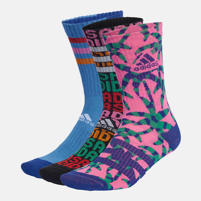 adidas Men's x FARM Rio Crew Socks (3 Pack) Multi adidas Men's x FARM Rio Crew Socks (3 Pack) Multi image number 0