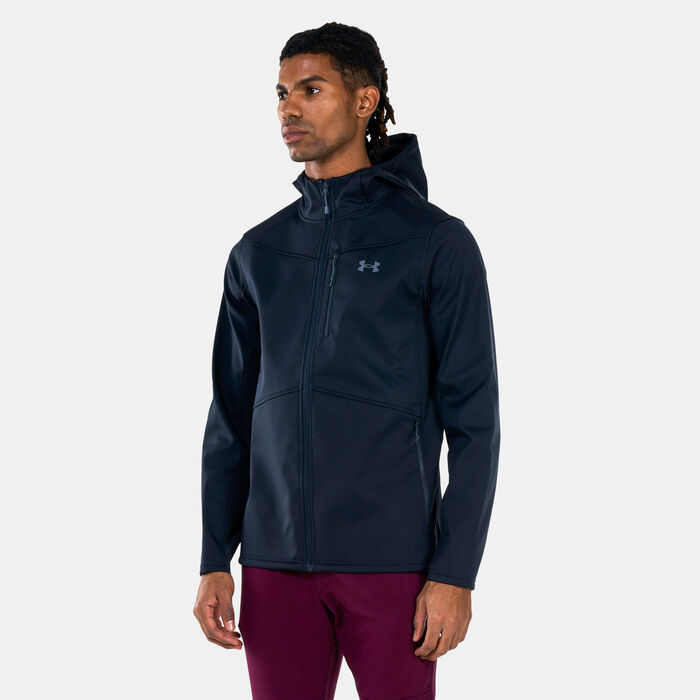 Under Armour Men's ColdGear® Infrared Shield Hooded Jacket Black Under Armour Men's ColdGear® Infrared Shield Hooded Jacket Black image number 0