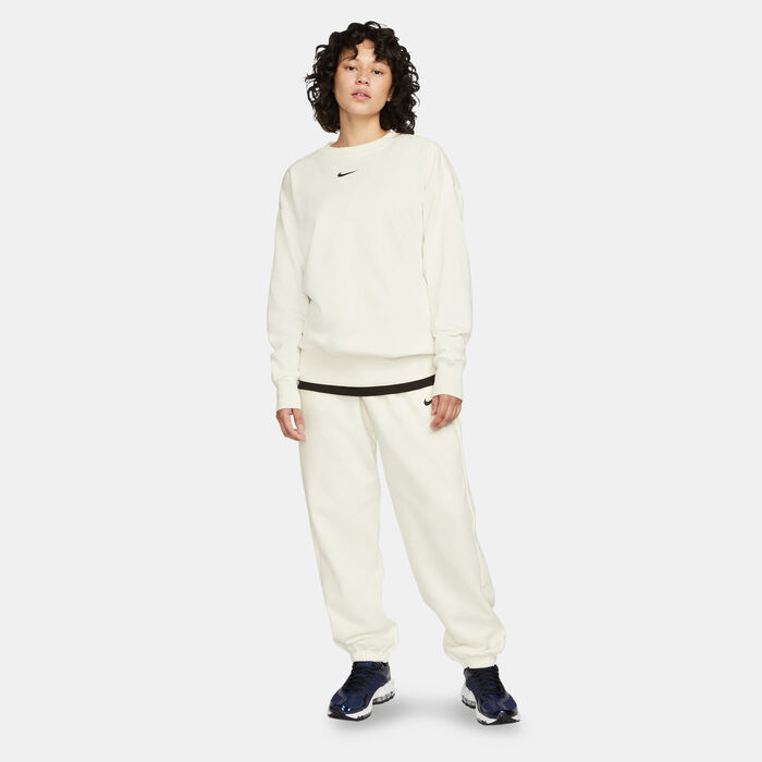 Nike Women's Sportswear Phoenix Fleece Sweatshirt Ivory Nike Women's Sportswear Phoenix Fleece Sweatshirt Ivory image number 2