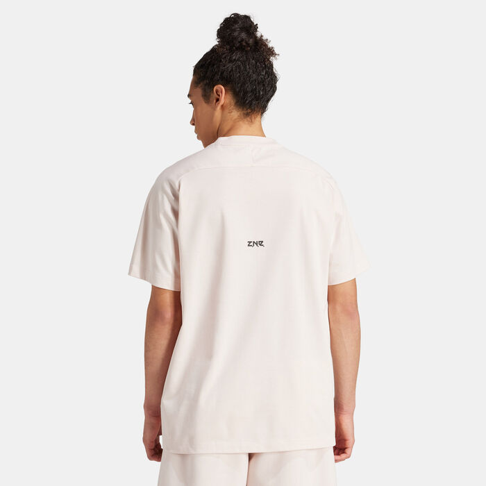 adidas Men's Z.N.E. Training T-Shirt Beige adidas Men's Z.N.E. Training T-Shirt Beige image number 1
