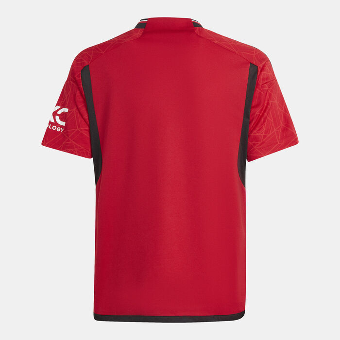 adidas Kids' Manchester United Home Jersey - 2023/24 Red adidas Kids' Manchester United Home Jersey - 2023/24 Red image number 1