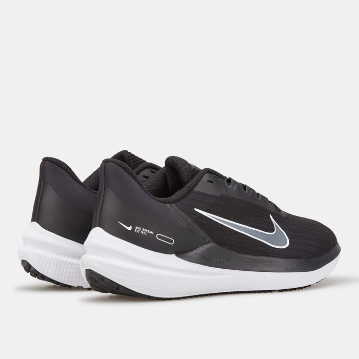 Nike Women's Air Winflo 9 Road Running Shoe Black image number 2
