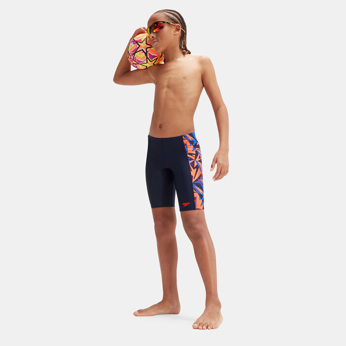 Speedo Kids' Hyper Boom Panel Swimming Jammers Blue image number 2