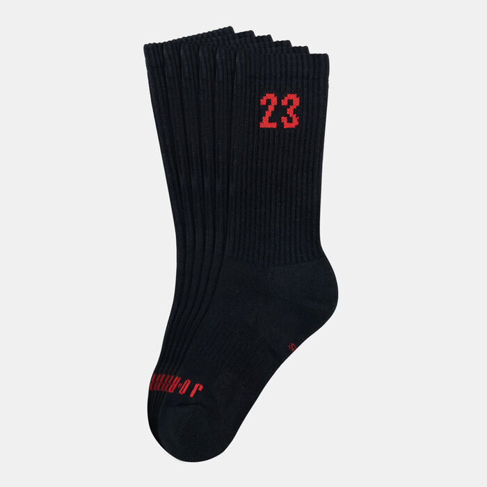 Jordan Essentials Crew Socks (3 Pairs) Black Jordan Essentials Crew Socks (3 Pairs) Black image number 0