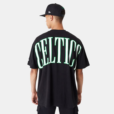 New Era Men's Boston Celtics NBA Script T-Shirt Black