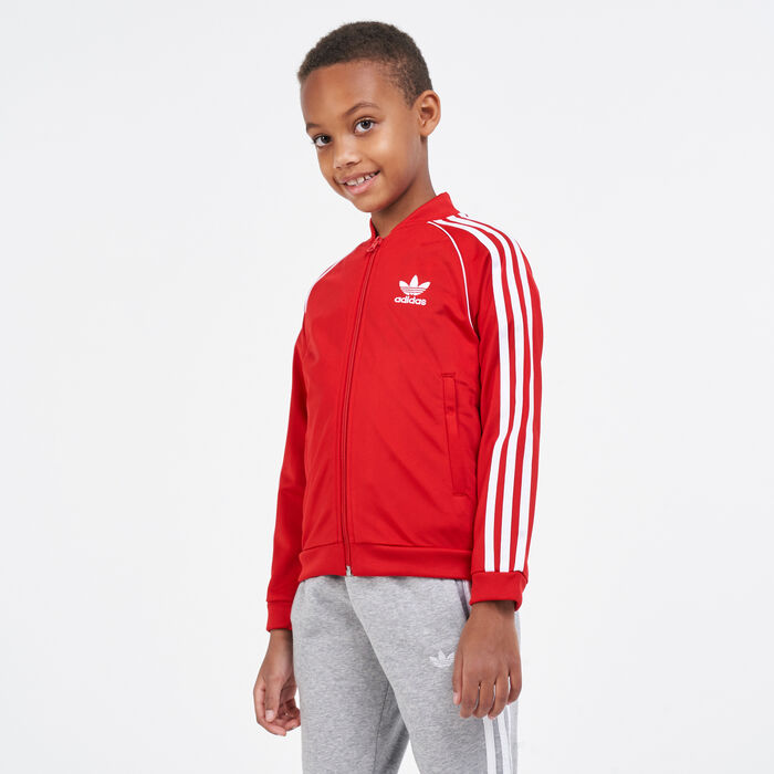 adidas Originals Kids' Adicolor Superstar Track Jacket Red adidas Originals Kids' Adicolor Superstar Track Jacket Red image number 0