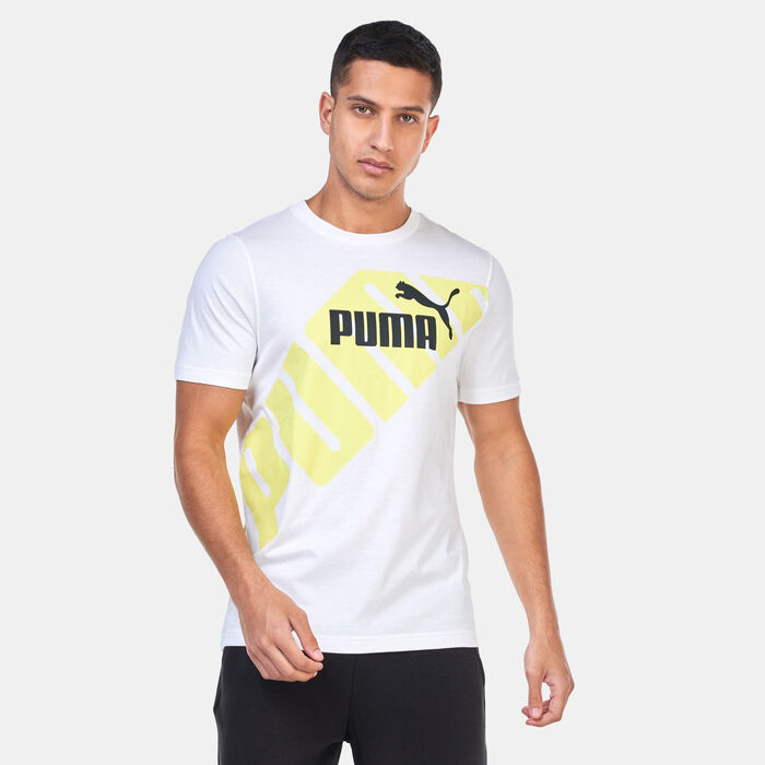 PUMA Men's Power Graphic T-Shirt White image number 0