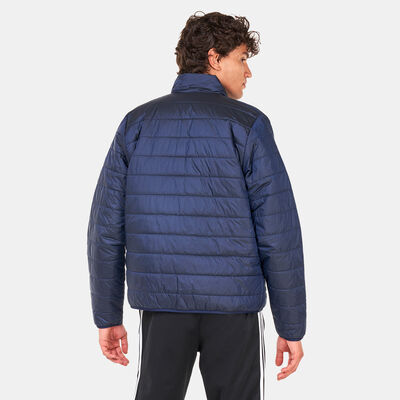 adidas Originals Men's High Collar Puffer Jacket Blue adidas Originals Men's High Collar Puffer Jacket Blue