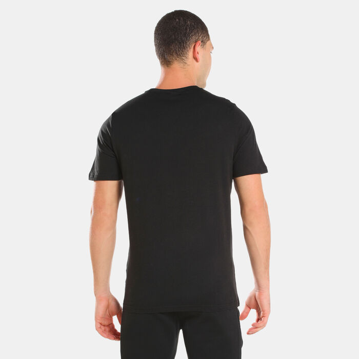 PUMA Men's Classics Classics Logo Interest T-Shirt Black PUMA Men's Classics Classics Logo Interest T-Shirt Black image number 1