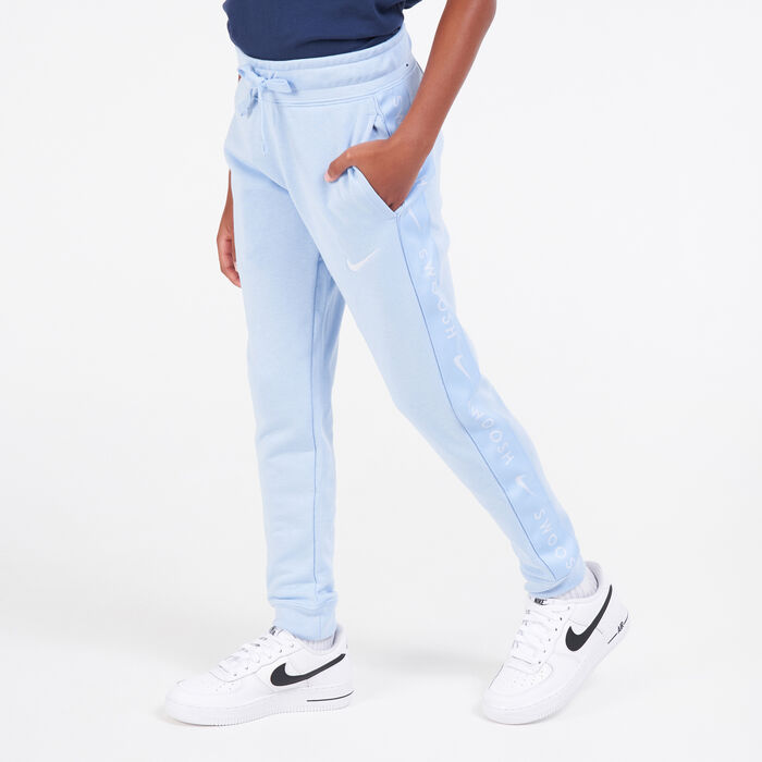 Nike Kids' Sportswear Swoosh Fleece Sweatpants (Older Kids) Blue image number 0