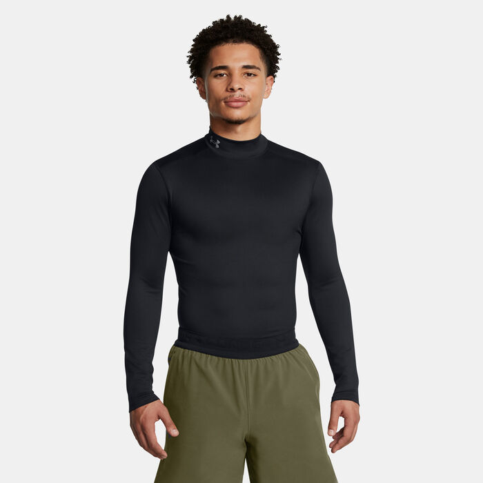 Under Armour Men's ColdGear Elite Mock Training Top Black Under Armour Men's ColdGear Elite Mock Training Top Black image number 0