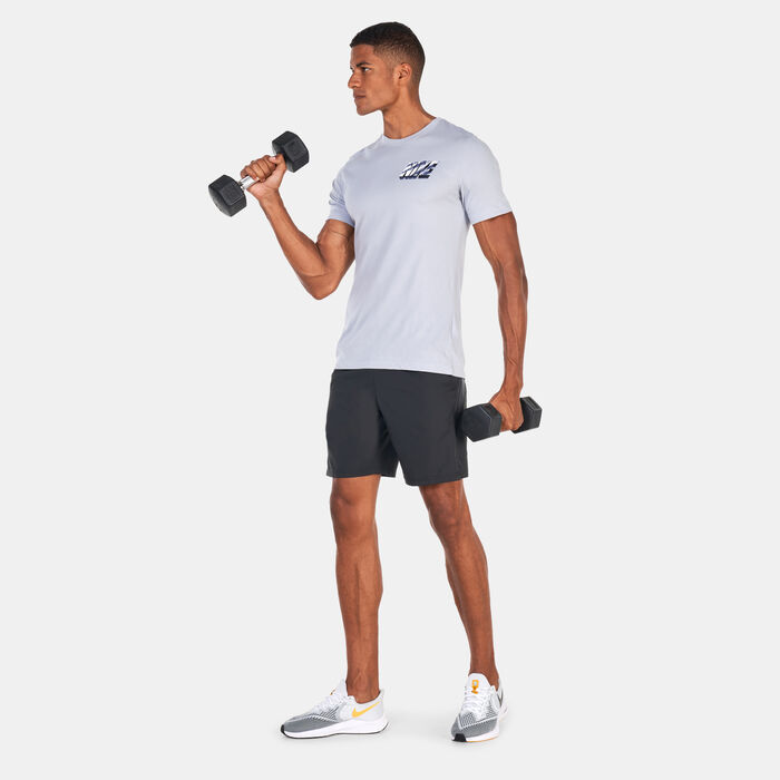 Nike Men's Dri-FIT Training T-Shirt Grey image number 2