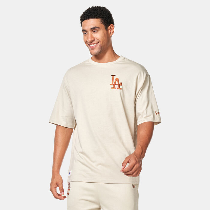 New Era Men's MLB Los Angeles Dodgers League Essential T-Shirt Beige New Era Men's MLB Los Angeles Dodgers League Essential T-Shirt Beige image number 0