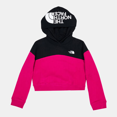 The North Face Kids' Drew Peak Cropped Pullover Hoodie Pink