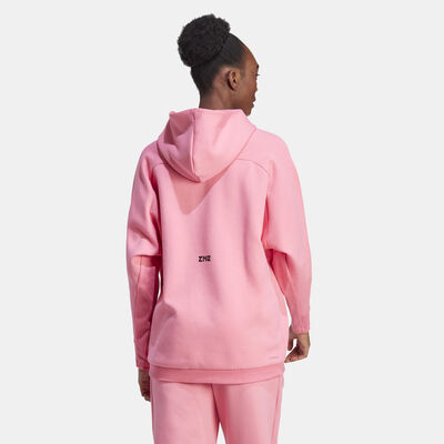 adidas Women's Z.N.E. Overhead Hoodie Pink adidas Women's Z.N.E. Overhead Hoodie Pink