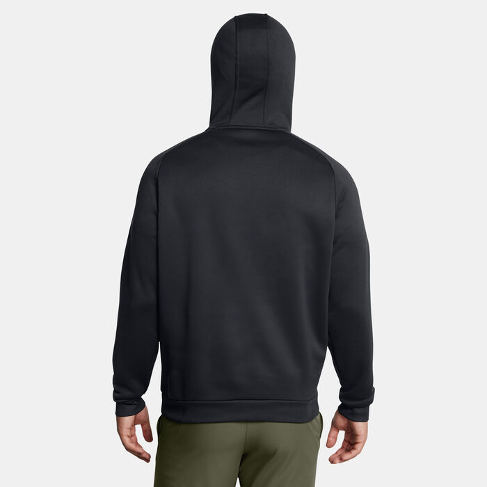 Under Armour Men's Armour Fleece Pro Kanga Hoodie Black Under Armour Men's Armour Fleece Pro Kanga Hoodie Black image number 1