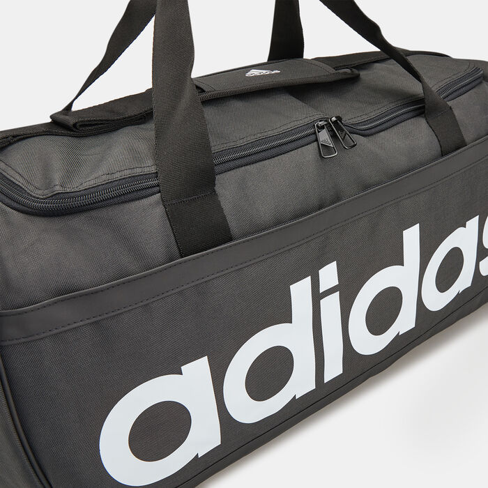 adidas Men's Essentials Linear Duffel Bag (Medium) Black adidas Men's Essentials Linear Duffel Bag (Medium) Black image number 3
