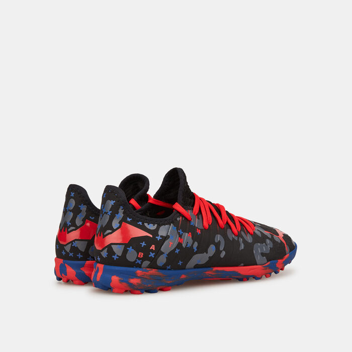 PUMA Kids' x BATMAN Future 4.3 Turf Ground Football Shoe Black image number 2