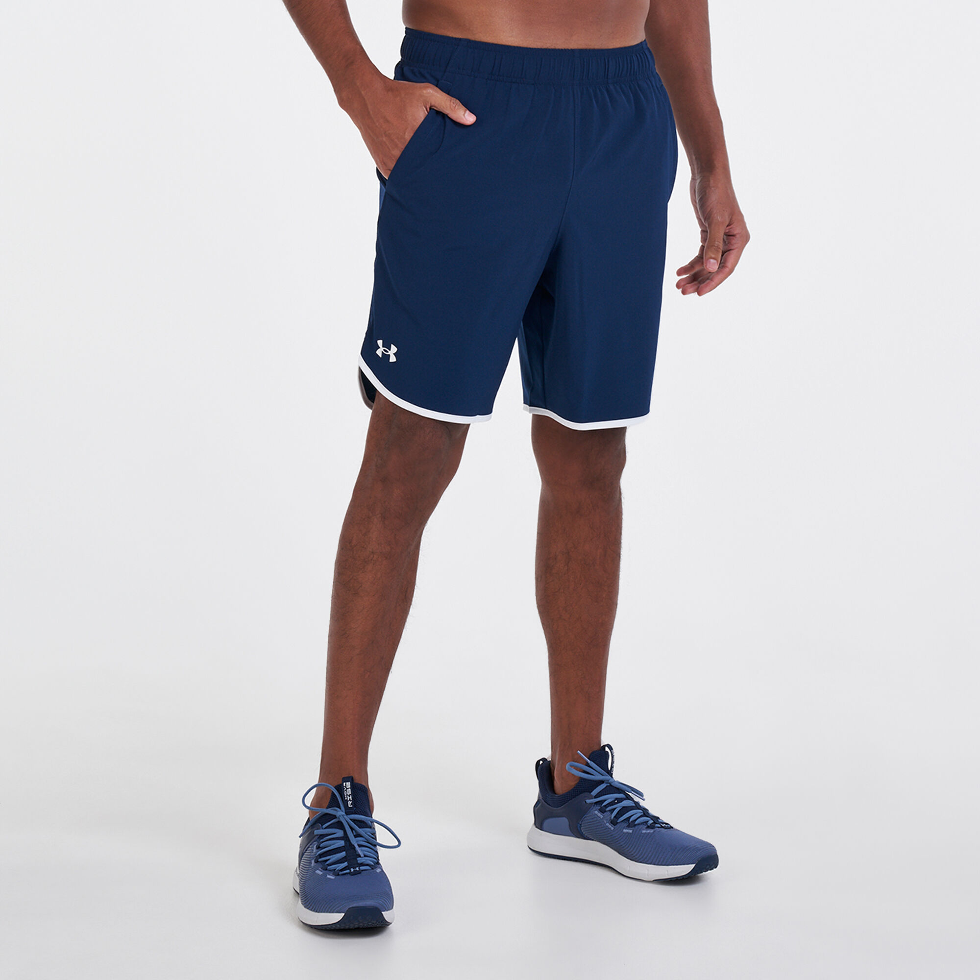 Men s UA HIIT Woven Shorts Blue Under Armour in Qatar SSS