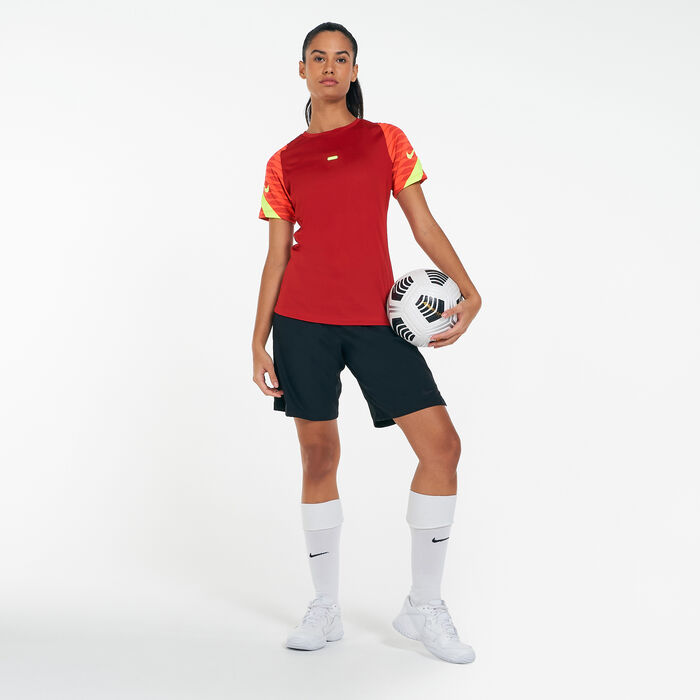 Nike Women's Dri-FIT Strike Soccer T-Shirt Red Nike Women's Dri-FIT Strike Soccer T-Shirt Red image number 2