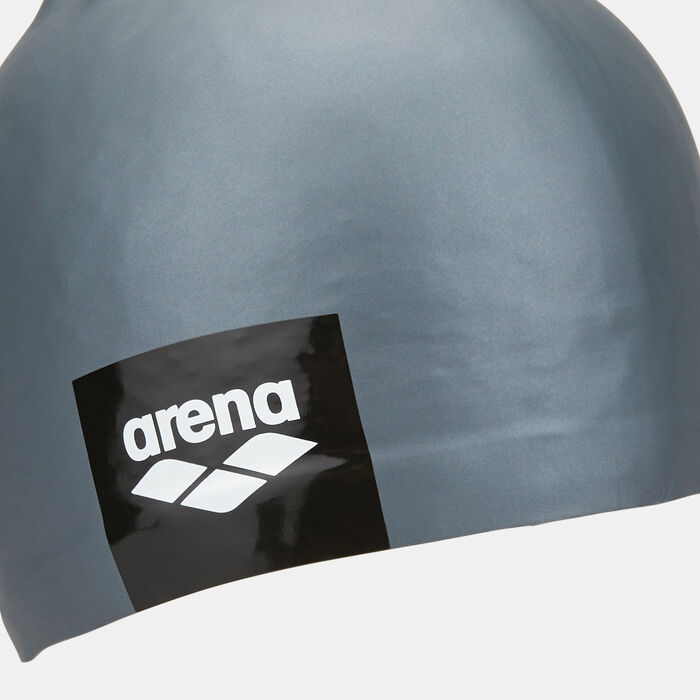 Arena Logo Moulded Swimming Cap Grey image number 2