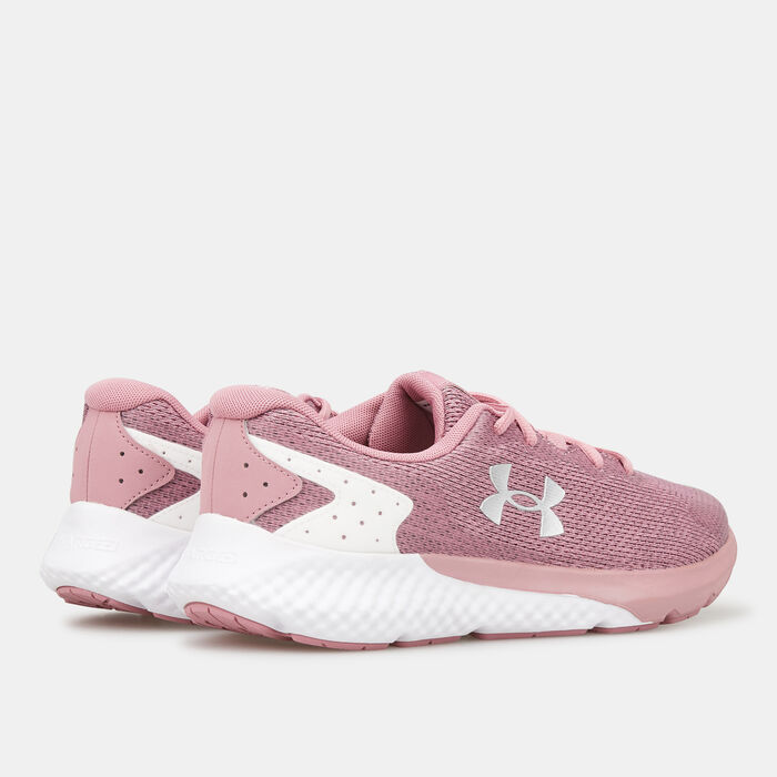 Under Armour Women's UA Charged Rogue 3 Knit Running Shoe Pink image number 3