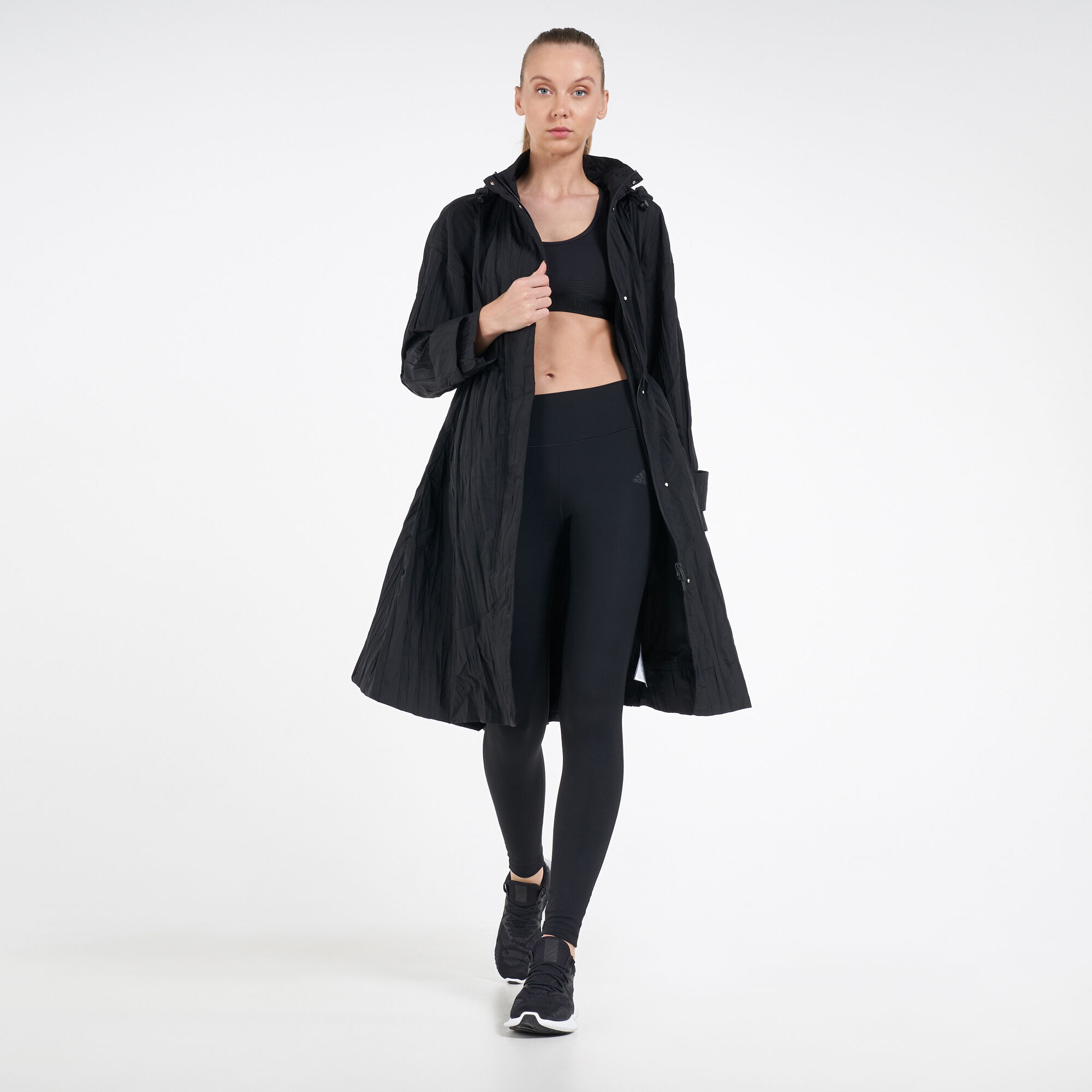 Women s Athletics Woven Long Jacket Black adidas in Qatar SSS