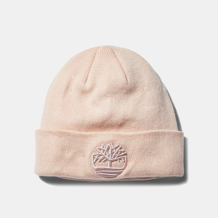 Timberland Men's Tonal 3D Embroidery Beanie Pink Timberland Men's Tonal 3D Embroidery Beanie Pink image number 0