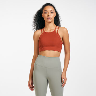 Nike Women's Yoga Dri-FIT Indy Bra Orange