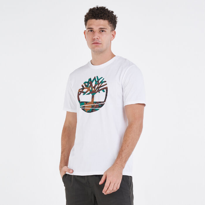 Timberland Men's Outdoor Heritage Camo Tree T-Shirt White Timberland Men's Outdoor Heritage Camo Tree T-Shirt White image number 0