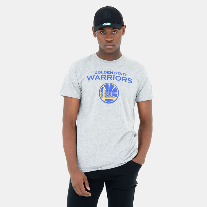 New Era Men's NBA Golden State Warriors T-Shirt Grey New Era Men's NBA Golden State Warriors T-Shirt Grey image number 0