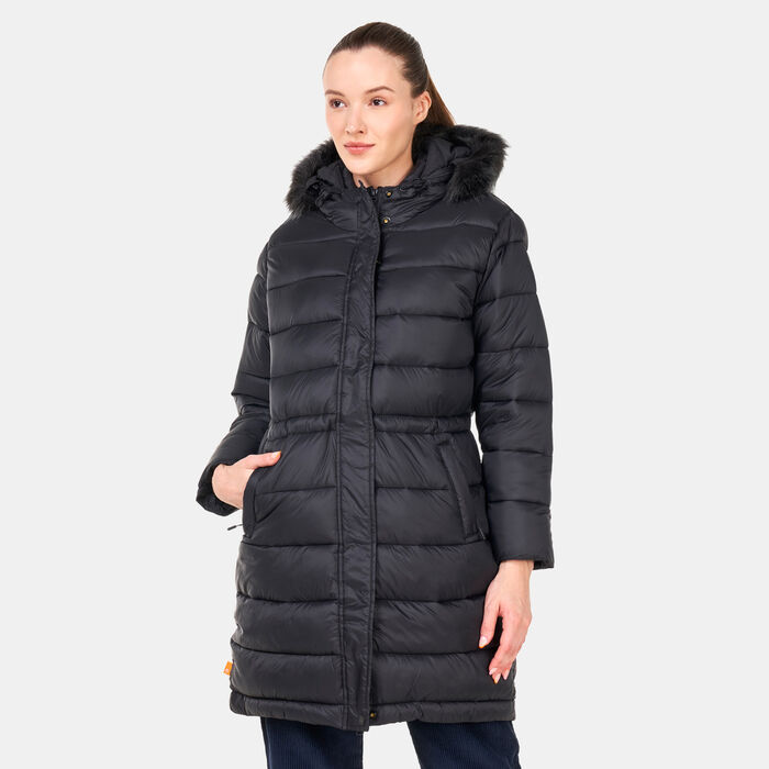 Timberland Women's Non-Down Parka Jacket Black Timberland Women's Non-Down Parka Jacket Black image number 0