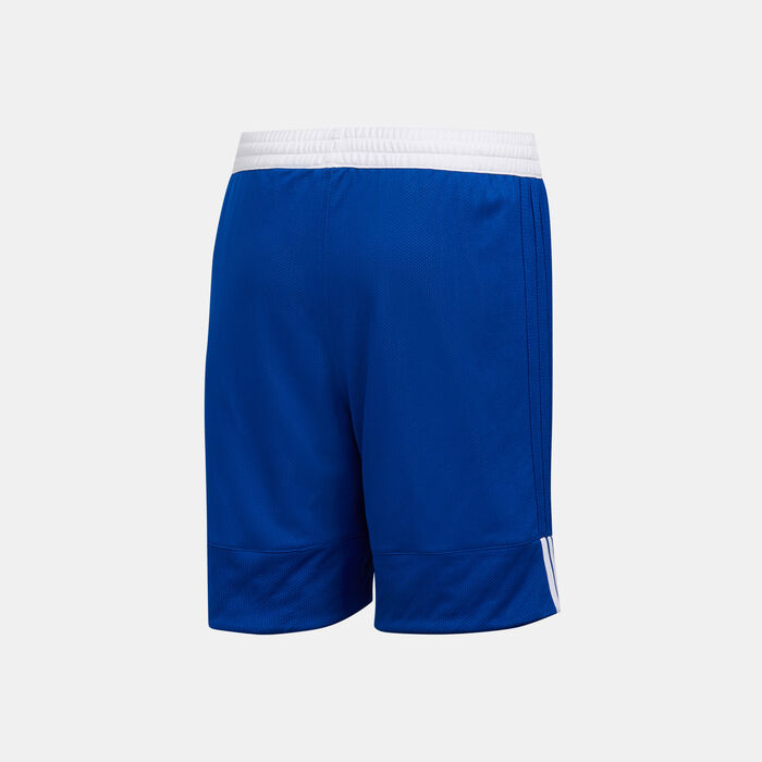 adidas Kids' 3G Speed Reversible Shorts Blue adidas Kids' 3G Speed Reversible Shorts Blue image number 1
