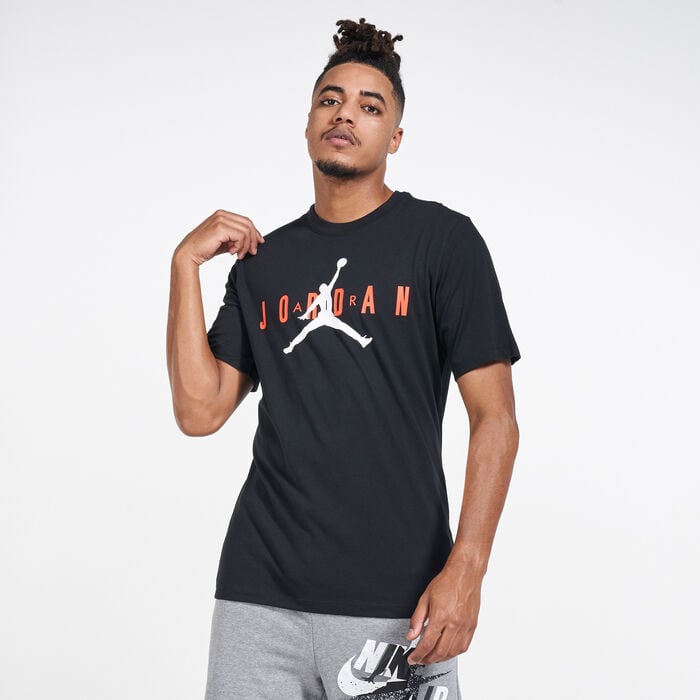 Jordan Men's Air Wordmark T-Shirt Black Jordan Men's Air Wordmark T-Shirt Black image number 0