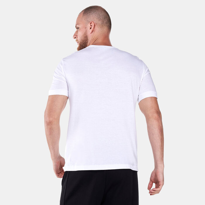 EA7 Emporio Armani Men's Train Logo Series Oversize Logo T-Shirt White image number 1