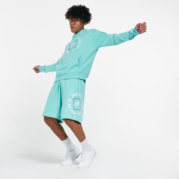 Nike Men's Sportswear Just Do It Pullover Hoodie Green image number 2