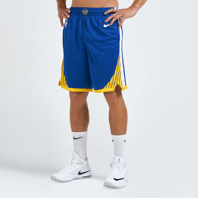 Nike Men's NBA Golden State Warriors Swingman Road Shorts Blue