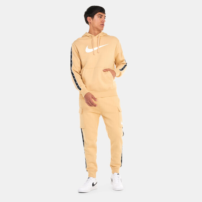 Nike Men's Sportswear Repeat Pullover Fleece Hoodie Beige Nike Men's Sportswear Repeat Pullover Fleece Hoodie Beige image number 2