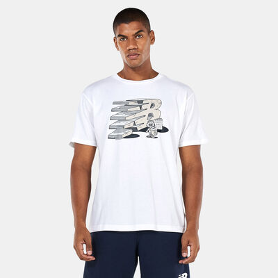 New Balance Men's Essentials Monumental Graphic T-Shirt White